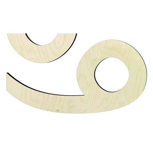 2"-20" Cancer Astrology sign wood#1 Wood Cutout - wood cutout by Growing Tree Gallery