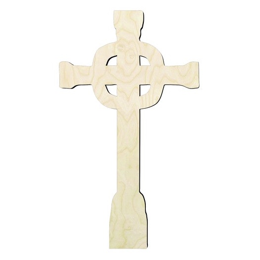 2"-20" Cross grave stone Wood Cutout - wood cutout by Growing Tree Gallery