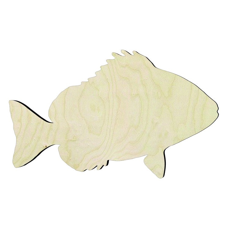 2"-20" Fish Cut-outs -Sanded or unsanded- Sheep Head Fish Wood Cutout - wood cutout by Growing Tree Gallery