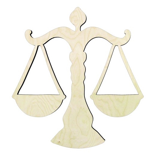 2"-20" Libra Astrology sign wood#1 Wood Cutout - wood cutout by Growing Tree Gallery