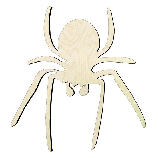 2"-20" Spider-#3 Wood Cutout - wood cutout by Growing Tree Gallery