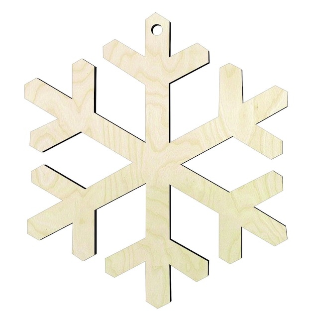 2"-24" Snowflake- Snowflake ornament - Hanging snowf... Wood Cutout - wood cutout by Growing Tree Gallery