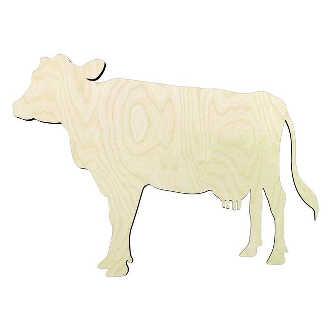 3"-20" Cow Wood Cutout - wood cutout by Growing Tree Gallery
