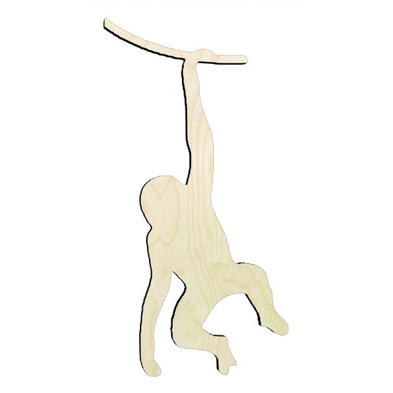 3"-20" Monkey Wood Cutout - wood cutout by Growing Tree Gallery