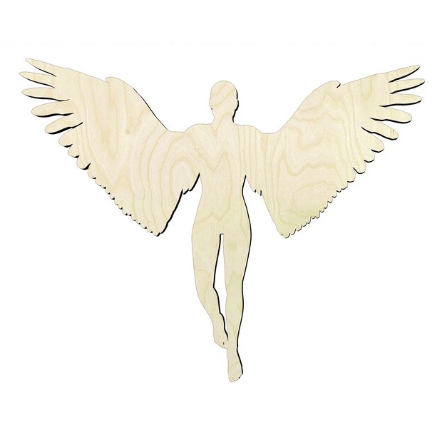 Angel - Multiple Sizes wood Wood Cutout - wood cutout by Growing Tree Gallery