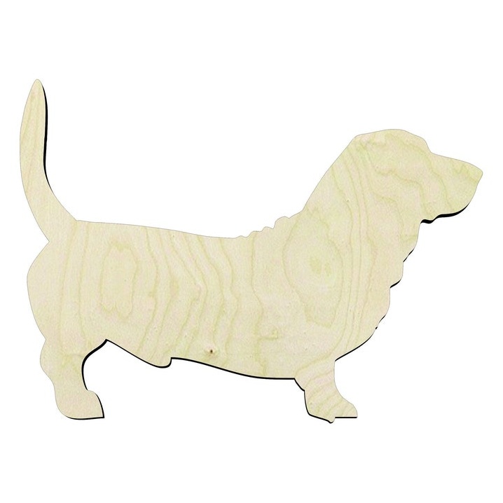 Basset Hound - Multiple Sizes Wood Wood Cutout - wood cutout by Growing Tree Gallery