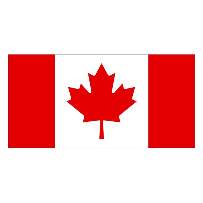 Canadian Flag Car Decal - vinyl decal by Growing Tree Gallery