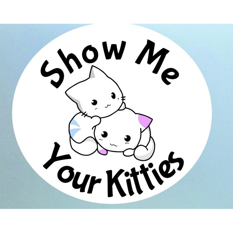 cat sticker - vinyl decal by Growing Tree Gallery