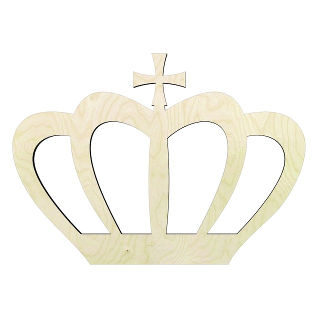 Crown - Multiple Sizes Catholic Wood Cutout - wood cutout by Growing Tree Gallery