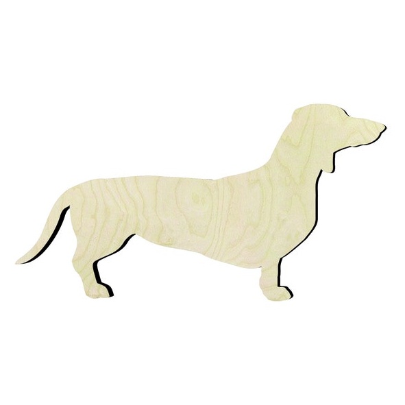 Dachshund - Multiple Sizes Wood Wood Cutout - wood cutout by Growing Tree Gallery