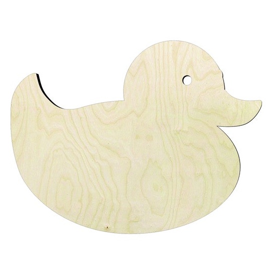 Duckling Wood Cutout - wood cutout by Growing Tree Gallery