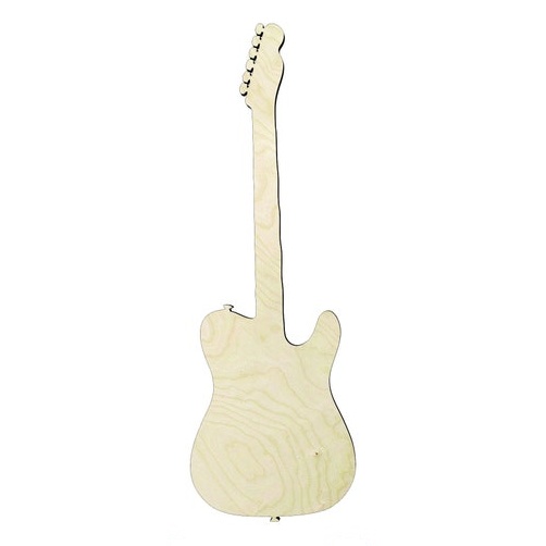 Electric guitar-Multiple Sizes Wood Cutout - wood cutout by Growing Tree Gallery