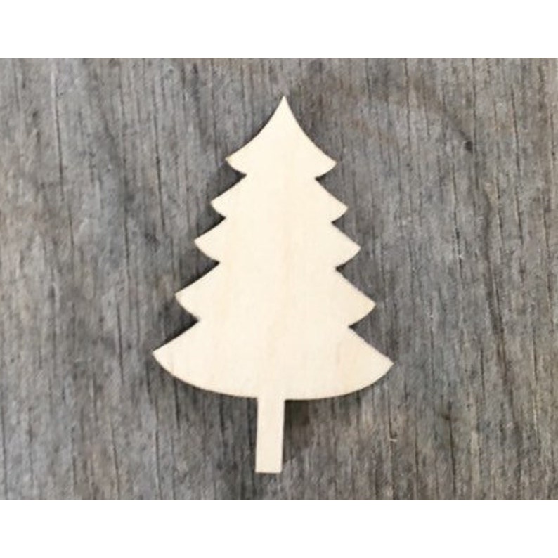 Evergreen Tree - Multiple Sizes Christmas tree Wood Cutout - wood cutout by Growing Tree Gallery