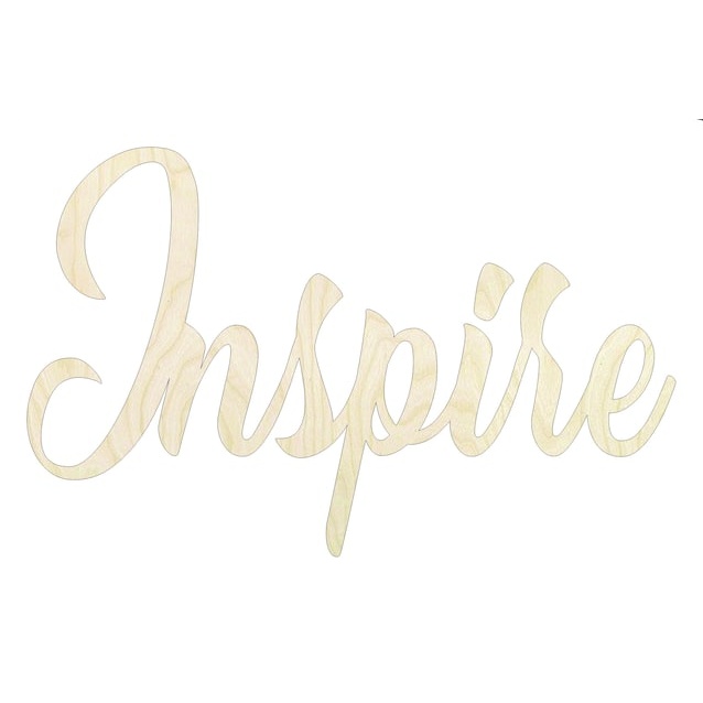 Inspire word cut out - Multiple Sizes word cutout - Nur... - wood cutout by Growing Tree Gallery