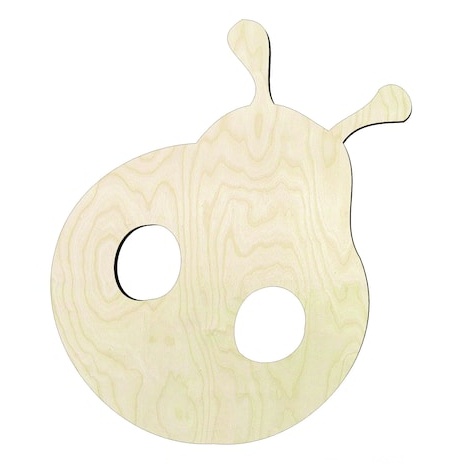 Lady bug -Multiple Sizes Wood Cutout - wood cutout by Growing Tree Gallery
