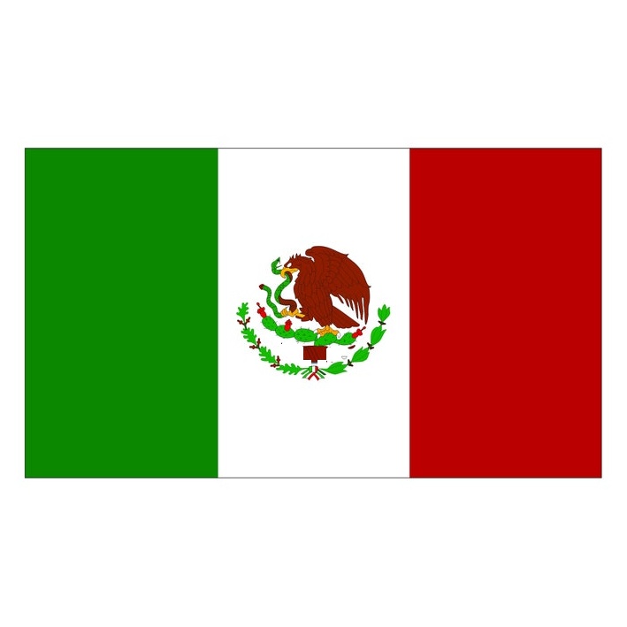 Mexican Flag - Flag of Mexico - Multiple Sizes Laptop sticker - indoor-Outdoor Vinyl - Car Decal - vinyl decal by Growing Tree Gallery