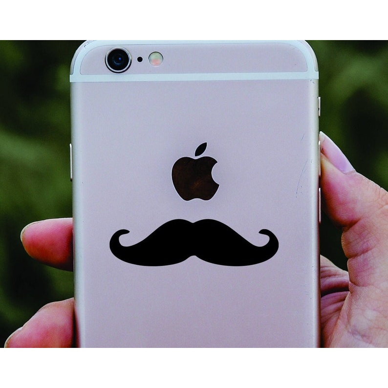 Mustache - Multiple Sizes laptop decal - Car decal - Iphone sticker- waterproof- UV Resistant - vinyl decal by Growing Tree Gallery
