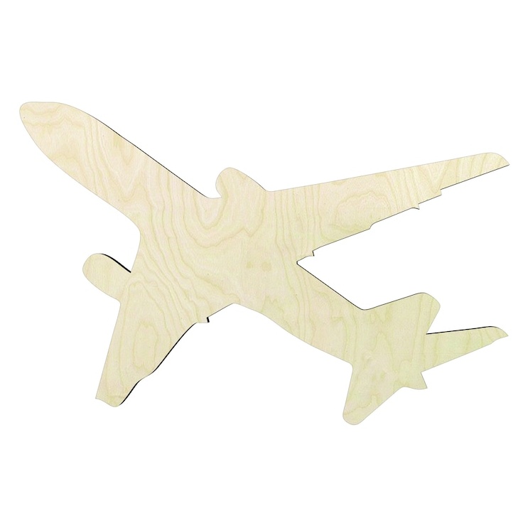 Passenger Plane -Multiple Sizes Wood Cutout - wood cutout by Growing Tree Gallery