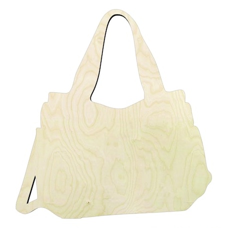 Purse - Multiple Sizes wood Wood Cutout - wood cutout by Growing Tree Gallery