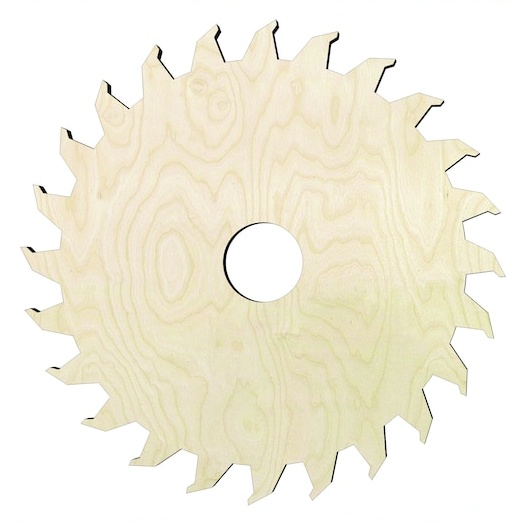 Saw blade -Multiple Sizes Wood Cutout - wood cutout by Growing Tree Gallery