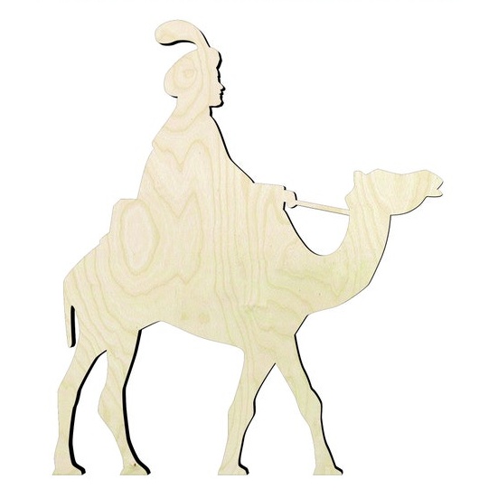 Three Wise Men (1/3)set - Multiple Sizes #3 Wood Cutout - wood cutout by Growing Tree Gallery