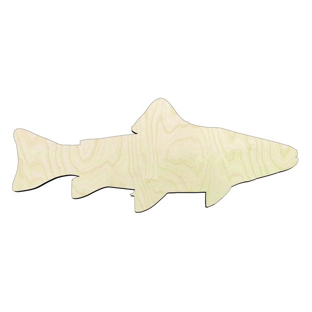 Trout - Multiple Sizes Wood cutouts Craft Supply - wood cutout by Growing Tree Gallery