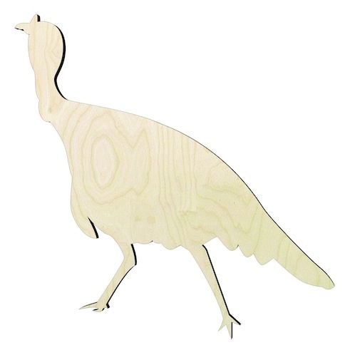Turkey - Multiple Sizes #3 Wood Cutout - wood cutout by Growing Tree Gallery