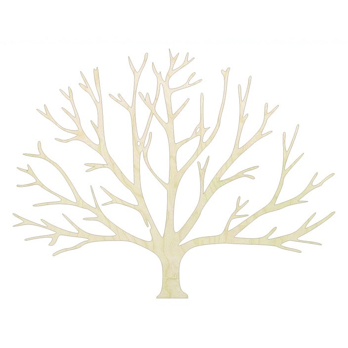 Winter Tree -Multiple Sizes Wood Cutout - wood cutout by Growing Tree Gallery